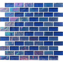 Blue Crystal Mosaic Tile for Swimming Pool Bathroom Wall and Floor